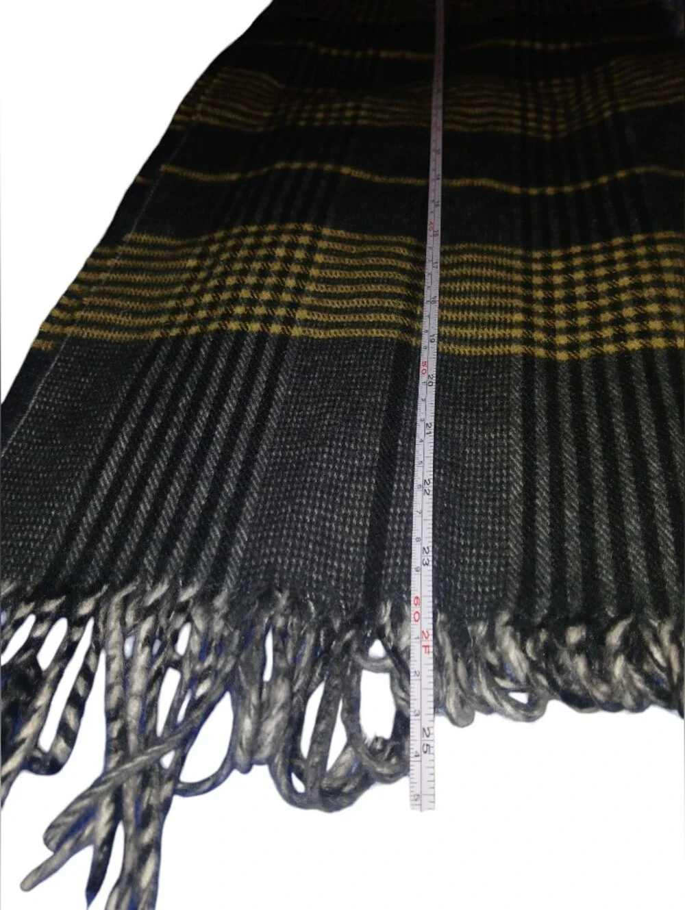 Christian Dior Monsieur 2 Soft Plush Scarfs Blue And Plaid Print